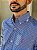 Camisa Ralph Lauren Masculina Manga Longa Custom Fit Micro Xadrez Azul Royal Pony Pink - Imagem 2