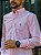 Camisa Ralph Lauren Masculina Manga Longa Custom Fit Micro Xadrez Rosa Bebê Pony Azul Celeste - Imagem 2