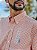 Camisa Ralph Lauren Manga Longa Micro Xadrez Laranja Pony Azul - Imagem 2
