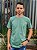 Camiseta Ralph Lauren Masculina Custom Slim Fit Picadily Verde Pony Amarelo - Imagem 1