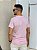 Camiseta Ralph Lauren Masculina Custom Slim Fit Rosa Bebê Pony Azul - Imagem 4