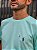 Camiseta Ralph Lauren Masculina Custom Slim Fit Verde Água Pony Roxo - Imagem 2