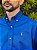 Camisa Ralph Lauren Manga Longa Oxford Azul Bic Pony Colorido - Imagem 2