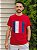 Camiseta Flag Box Logo Camuflada Vermelha - Imagem 1