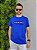 Camiseta Slim Fit Bordado Tricolor Azul Bic - Imagem 1