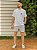 Camiseta Slim Fit Flag Lateral Off White - Imagem 3
