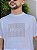 Camiseta Hugo Boss Masculina Slim Fit Off White Logotipo Aveludado - Imagem 3