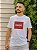 Camiseta Hugo Boss Branca Masculina Slim Fit Logotipo Vermelho - Imagem 4
