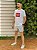Camiseta Hugo Boss Branca Masculina Slim Fit Logotipo Vermelho - Imagem 5
