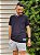 Camiseta Tommy Hilfiger Custom Fit Collar Flag Preta - Imagem 4