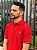 Camisa Polo Slim Fit Performance Vermelha Pony Amarelo - Imagem 4