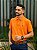 Camisa Polo Ralph Lauren Masculina Custom Fit Laranja Pony Azul Marinho - Imagem 1