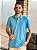Camisa Polo Ralph Lauren Masculina Custom Fit Azul Celeste Pony Pink - Imagem 1