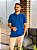 Camisa Polo Ralph Lauren Masculina Custom Fit Azul Royal Pony Amarelo - Imagem 2