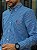 Camisa Ralph Lauren Masculina Manga Longa Custom Fit Micro Xadrez Azul Royal Pony Vermelho - Imagem 4