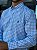 Camisa Ralph Lauren Masculina Manga Longa Custom Fit Xadrez Médio Azul Bebê Pony Azul Bic - Imagem 4
