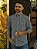 Camisa Ralph Lauren Masculina Manga Longa Custom Fit Micro Xadrez Preta Pony Amarelo - Imagem 5