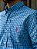 Camisa Ralph Lauren Masculina Manga Longa Custom Fit Xadrez Pequeno Azul C/ Azul Céu Pony Pink - Imagem 3