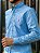 Camisa Ralph Lauren Masculina Manga Longa Custom Fit Xadrez Pequeno Azul C/ Azul Céu Pony Pink - Imagem 5
