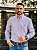 Camisa Ralph Lauren Masculina Manga Longa Custom Fit Xadrez Madras Rosa Pony Azul Bic - Imagem 3