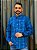 Camisa Ralph Lauren Masculina Manga Longa Custom Fit Xadrez Madras Azul Pony Amarelo - Imagem 1