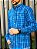 Camisa Ralph Lauren Masculina Manga Longa Custom Fit Xadrez Madras Azul Pony Amarelo - Imagem 3