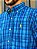 Camisa Ralph Lauren Masculina Manga Longa Custom Fit Xadrez Madras Azul Pony Amarelo - Imagem 5