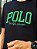 Camiseta Polo Ralph Lauren Preta Slim Fit Bordado Verde - Imagem 3