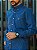 Camisa Ralph Lauren Masculina Custom Fit Micro Xadrez Azul Oxford Pony Verde Lima - Imagem 2