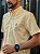 Camisa Ralph Lauren Masculina Manga Curta Custom Fit Micro Xadrez Amarela Pony Roxo - Imagem 2