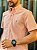 Camisa Ralph Lauren Masculina Manga Curta Custom Fit Micro Xadrez Laranja Pony Azul Celeste - Imagem 2