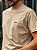 Camiseta Boss Cáqui Em Cotton Egípcio Logotipo Na Cor Marrom - Imagem 2