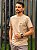 Camiseta Boss Cáqui Em Cotton Egípcio Logotipo Na Cor Marrom - Imagem 1