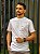 Camiseta Boss Branca Em Cotton Egípcio Logotipo Na Cor Verde Lima - Imagem 1