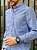 Camisa Tommy Hilfiger Manga Longa Custom Fit Oxfordine Azul Mescla Flag Tradicional - Imagem 3