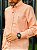 Camisa Tommy Hilfiger Manga Longa Custom Fit Oxfordine Laranja Clara Flag Tradicional - Imagem 3