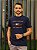 Camiseta Tommy Hilfiger Masculina Regular Fit Em Algodão Egípcio New York City Azul Marinho - Imagem 4