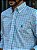 Camisa Ralph Lauren Masculina Manga Longa Custom Fit Xadrez Madras Verde Água/Lilás Pony Verde Água - Imagem 2
