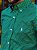 Camisa Ralph Lauren Masculina Manga Longa Custom Fit Xadrez Quadros Verde Trevo Pony Verde Água - Imagem 2
