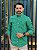 Camisa Ralph Lauren Masculina Manga Longa Custom Fit Xadrez Quadros Verde Trevo Pony Verde Água - Imagem 5