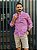 Camisa Ralph Lauren Masculina Manga Longa Custom Fit Xadrez Pequeno Rosa Pink Pony Azul Celeste - Imagem 4