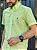 Camisa Ralph Lauren Manga Curta Linho Puro Verde Lima Pony Roxo - Imagem 3
