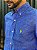 Camisa Ralph Lauren Manga Curta Linho Puro Azul Mescla Pony Amarelo - Imagem 2