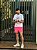 Shorts Beach Ralph Lauren Rosa Neon Pony Preto - Imagem 5
