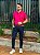 Camisa Polo Ralph Lauren Masculina Custom Fit Pink Pony Azul Celeste - Imagem 3