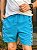 Shorts Tommy Hilfiger Acqua Print Detalhe Lateral Azul - Imagem 1