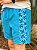 Shorts Tommy Hilfiger Acqua Print Detalhe Lateral Azul - Imagem 4