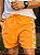 Shorts Tommy Hilfiger Acqua Print Detalhe Lateral Laranja - Imagem 1