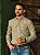 Camisa Ralph Lauren Masculina Manga Longa Custom Fit Xadrez Madras Amarelo/Branco Pony Azul Bic - Imagem 1