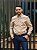 Camisa Ralph Lauren Manga Longa Oxford Bege Pony Colorido - Imagem 1